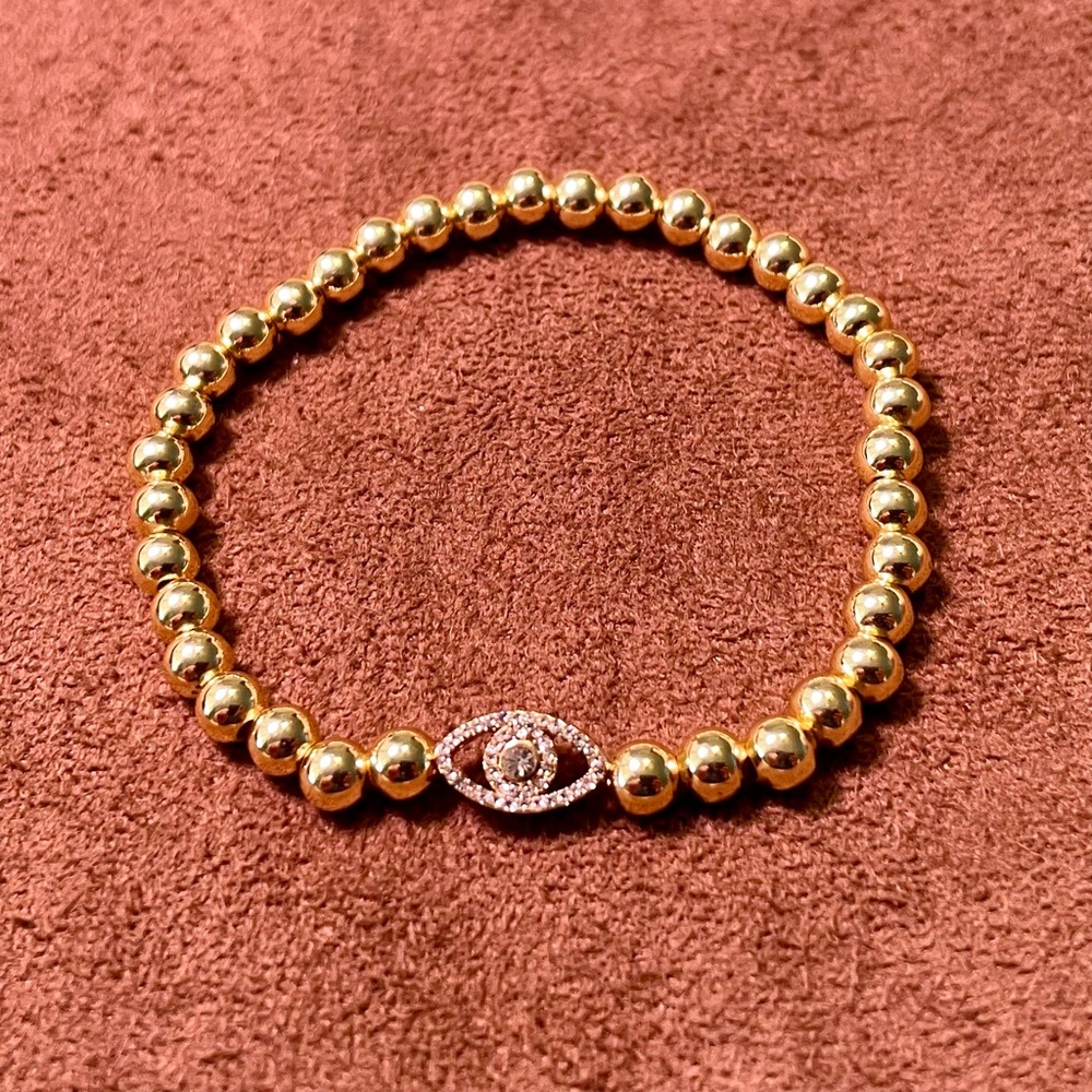 BaubleBar Gold Pisa Evil Eye Bracelet